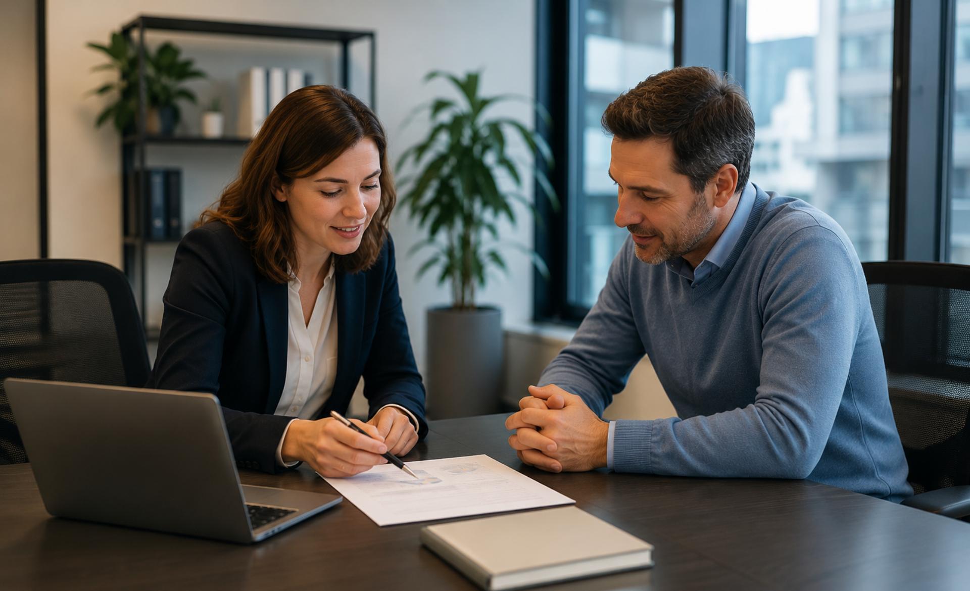 Stock Professionele Bespreking In Een Moderne Kantoorruimte